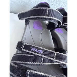 Teva Tirra Women's US 10 Black Gray Purple Sport Hiking Sandals 4266 thumbnail 7