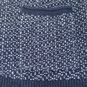 Madewell Bird’s Eye Maysfield Navy and White Women's Cardigan Sweater thumbnail 6