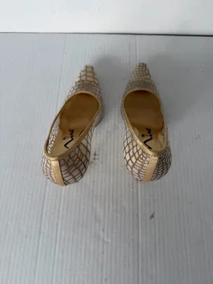 Nina Gold Mesh Heels Pumps Pointed Toe Elegant Evening Wedding Shoes Women’s thumbnail 11