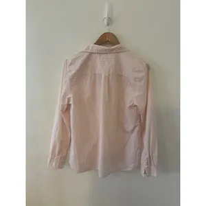 J.Crew Striped Button Up Shirt Pink White Cotton Casual‎ Long Sleeve Size M thumbnail 3