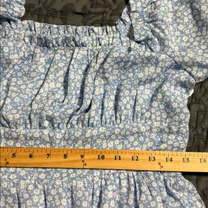 ALTAR’D STATE women’s XL cinched elastic bust tiered lined dress puff sleeves thumbnail 5