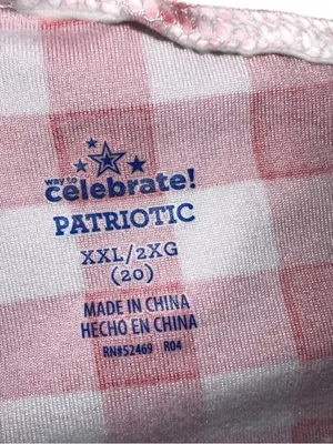Celebrate brand Red and White Gingham Leggings thumbnail 3