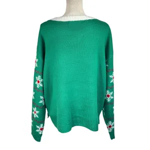 Jollidays X-Large Sweater Holiday Festive Christmas Reindeer Bulbs Long Sleeves thumbnail 4