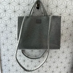 UGG x Telfar Medium Fleece Shopper Bag Gray thumbnail 3
