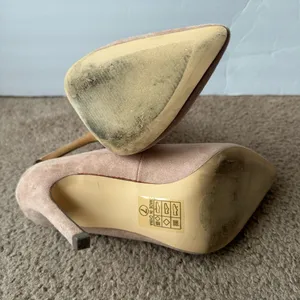 So Me Blush Suede Stiletto Heels Size 7 thumbnail 5