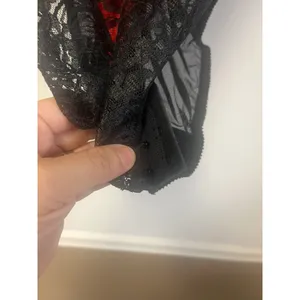 Vintage‎ 90s Victorias Secret Gold Label High Cut Bodysuit Whimsigoth Sheer Lace thumbnail 6