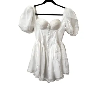 ADEIRLINA Bridal Corset Mini‎ Dress White NWT XS thumbnail 2