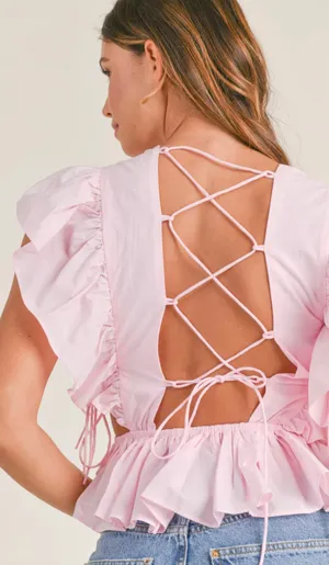 Mable In Your Dreams Ruffle Top thumbnail 2