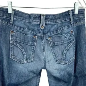 Joe's Jeans Women's Bootcut Dark Wash Low Rise Denim Size‎ 31 Blue thumbnail 7