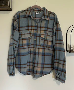 Ford Blue Official Licensed Product Bronco Button Front Flannel‎ Shirt XL thumbnail 1