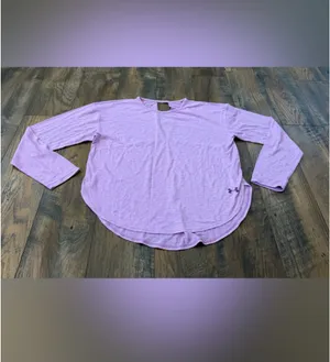 Under Armour HeatGear Women’s Small Purple Long Sleeve Open Back Athletic Shirt thumbnail 7