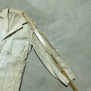 Vintage 1940s Angelica Sanforized Shrunk Doctor Lab Coat Uniform Unisex SZ 40 thumbnail 5