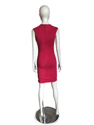 NWT Rumored Red Mock Neck Bodycon Dress thumbnail 4