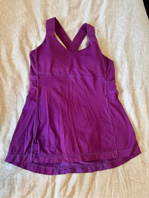 Lululemon Purple Workout Tank Top thumbnail 1