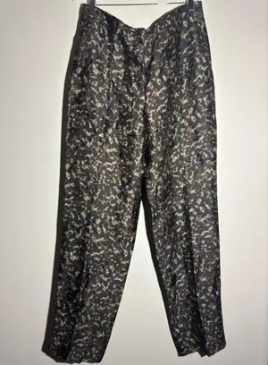 GIORGIO ARMANI Silk Blend Leopard Dress Pants thumbnail 1