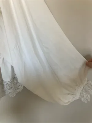 Free People Take It Easy Ruffle Lace Blouse M Boho Read thumbnail 7