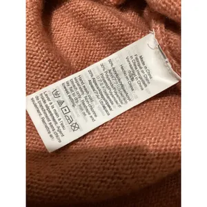 Madewell Pink Orange Knit Chelsea Pocket Pullover Alpaca Blend Sweater Size L thumbnail 6