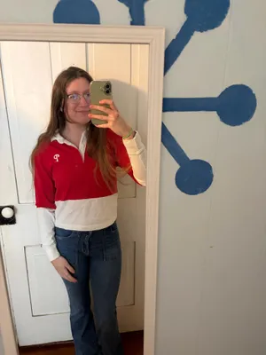 tailgate Phillies red and white long sleeve shirt thumbnail 2