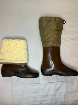 Vintage 70s Andrew Geller Rain Snow Boots Size 6 Fleece Lined Made USA thumbnail 6
