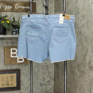 Signature By Levi Strauss & Co. Gold Label Co. High Rise 3" Jean Shorts Blue 26 thumbnail 2