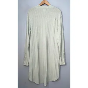 Maurices Cardigan Size XL Pastel Green Sweater Lagenlook Artsy Longline Pockets thumbnail 4