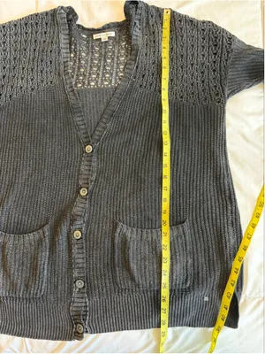 American Eagle Outfitters Cardigan L Open Knit Boho Grunge Granola Girl S8 thumbnail 12