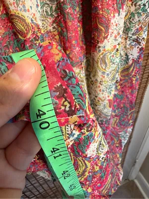 Vintage ANGIE Paisley Asymmetrical Dress NWT Small thumbnail 7