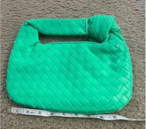 Purse fun green hand carry new unused 8.5x10 inch thumbnail 1