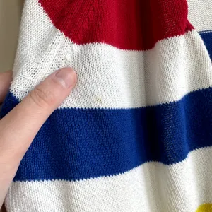 Disney 100th colorful striped cardigan collectors women's‎ S mickey mouse flaws thumbnail 6