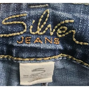Silver Jeans Womens Size 29 Suki Surplus Low Bootcut‎ Jean Dark Blue thumbnail 4