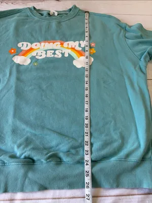 See The Way I See - Doing My Best Teal Crewneck Sweatshirt thumbnail 7