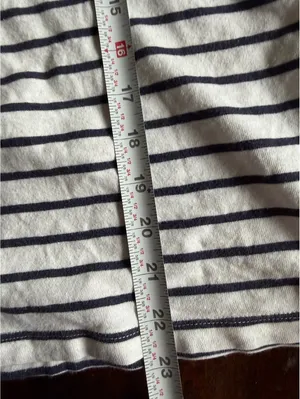 J.Crew Girlfriend Tee Striped Short Sleeve T-Shirt Size Small thumbnail 6