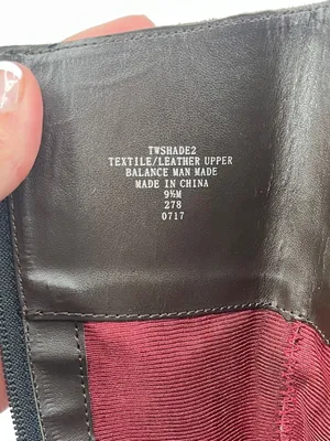Tommy Hilfiger Madelen 2 Brown Leather Charcoal Wool Gold Logo Riding Boots 9.5 thumbnail 7