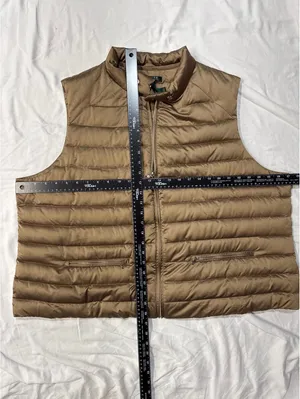 Lauren Ralph Lauren Women's 3X Puffer Vest Down Feather Brown Earthy Funnel Neck thumbnail 6