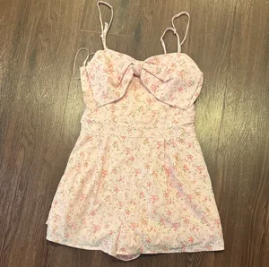 Altar'd State Floral Romper thumbnail 1