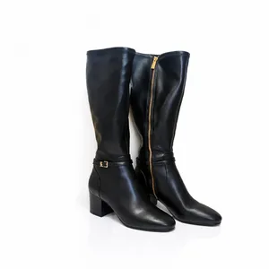 MICHAEL KORS‎ Ella Block Heel Boot In Black US 8 Wide $345 thumbnail 4
