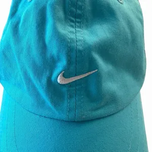 Y2K Nike Turquoise Swoosh Logo Baseball Cap Adjustable‎ Dad Hat One Size Preppy thumbnail 4