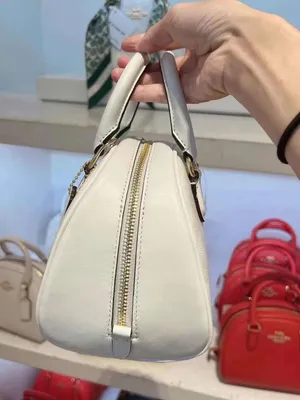 Coach Sydney Satchel In Signature Canvas Chalk/Glacier White NWT CA591. thumbnail 2