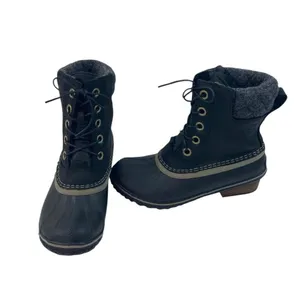 Sorel Women’s Boots Size 6 Black Waterproof Snow Ski Outdoor Laces Winter Lined thumbnail 3
