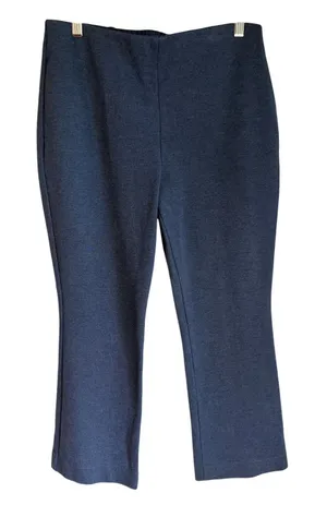 Talbots Montauk Pants Size 6 Blue Pull On Ankle Stretch Career Work thumbnail 1