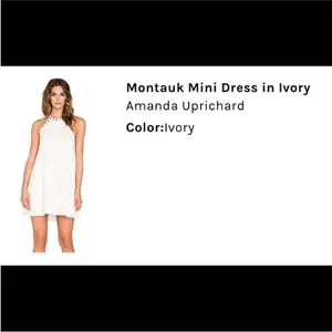 Amanda Uprichard Montauk Mini Ivory Grommet Dress thumbnail 2