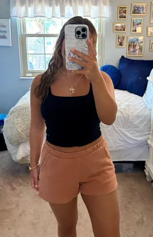 Aerie Orange Lounge Shorts thumbnail 1