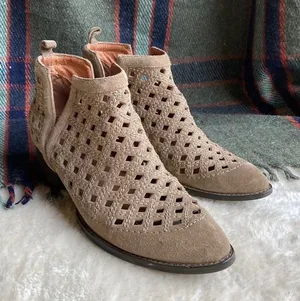 Jeffrey Campbell “Taggart” Suede Ankle Booties thumbnail 1