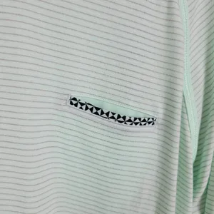 Lululemon Weightless Shirt @M Green Striped Crew Neck Pullover Lightweight Sheer Size undefined thumbnail 7