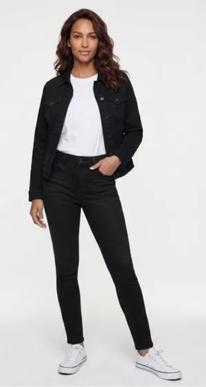 American Eagle Outfitters Black Skinny High-Rise‎ Jeans thumbnail 1