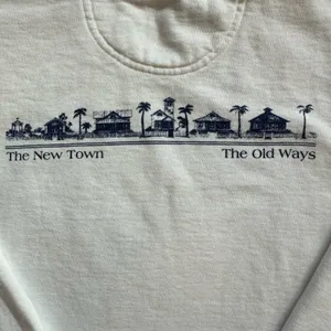 Comfort Colors Seaside Sweatshirt The New Town The Old Ways Coastal Prep White S thumbnail 10