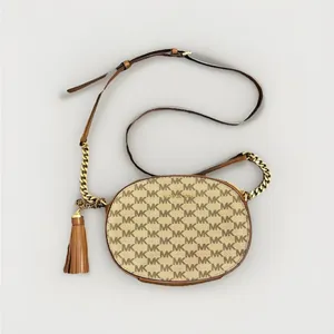 Calvin Klein Women’s Jet Set Travel Medium Signature Logo Crossbody MK Bag thumbnail 1