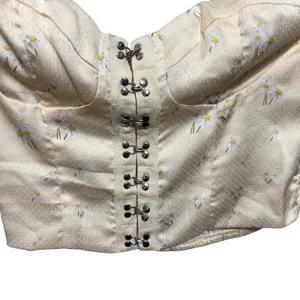 Princess Polly Women Cottage Coquette Corset Top S Yellow Daisy Romantic Fairy thumbnail 2