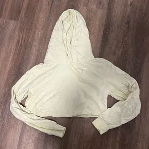Gymshark Yellow Cropped Sweatshirt thumbnail 1