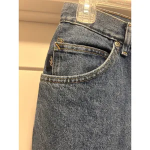Chic Size 8 Vintage Blue Classic Fit Mom Jeans New Women High Rise Denim Cotton thumbnail 3